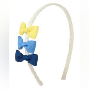 NWT Gymboree Headband girls blue yellow bows Pocketful of Sunshine NEW